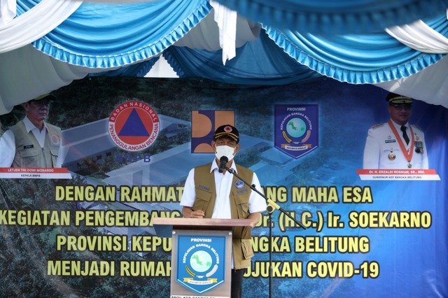 Doni Monardo Resmikan RS COVID-19 Ir. Soekarno di Bangka Belitung