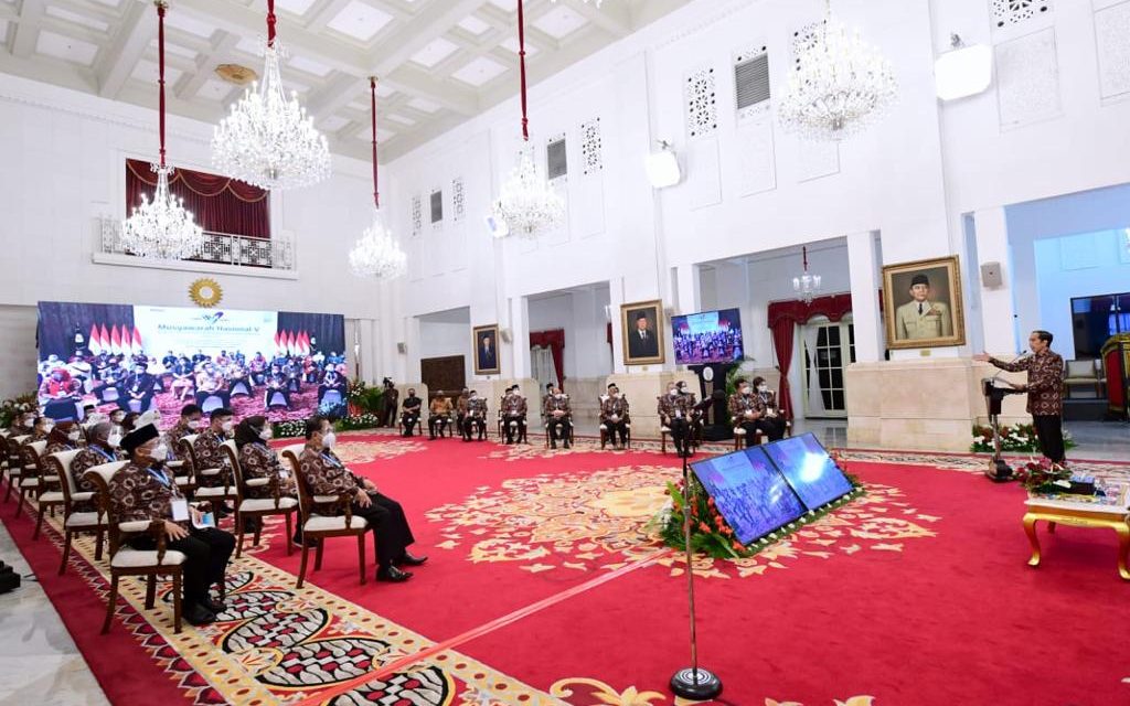 Buka Munas V Apkasi, Presiden: Jaga Kewaspadaan dalam Hadapi Pandemi