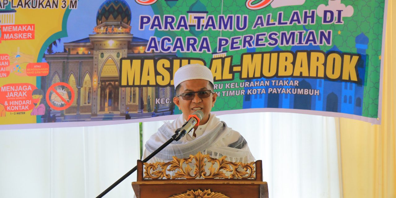 Wawako Erwin Yunaz Resmikan Mesjid Al-Mubarok