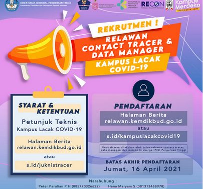 Kampus Lacak COVID-19 Kolaborasi Kementrian Pendidikan dan Kebudayaan bersama Kementerian Kesehatan