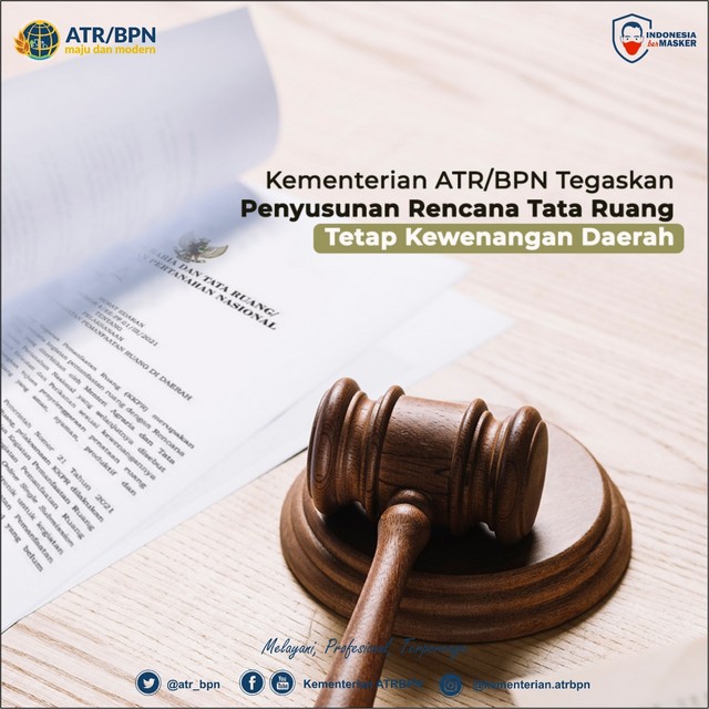 Kementerian ATR/BPN Tegaskan Penyusunan Rencana Tata Ruang Tetap Kewenangan Daerah