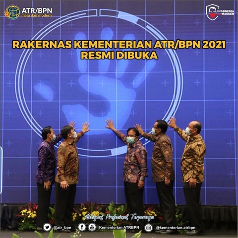 Rakernas Kementerian ATR/BPN 2021 Resmi Dibuka