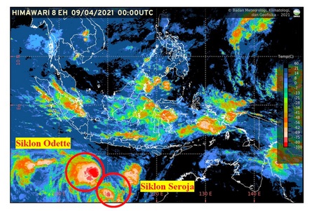 Selain Seroja, BMKG Minta Waspadai Dampak Tidak Langsung Siklon Tropis Odette