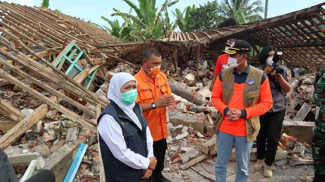 Kepala BNPB Tinjau Lokasi Gempabumi Selatan Malang