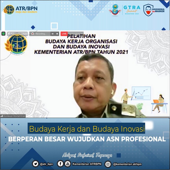 Budaya Kerja dan Budaya Inovasi Berperan Besar Wujudkan ASN Profesional