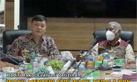 Hadiri Rakor Evaluasi Perizinan, Wakil Menteri ATR/Wakil Kepala BPN Tekankan Tiga Hal Ini