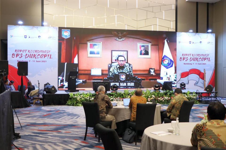 Dukcapil – BPS Makin Solid Wujudkan Satu Data Kependudukan, Mendagri Beri Pujian