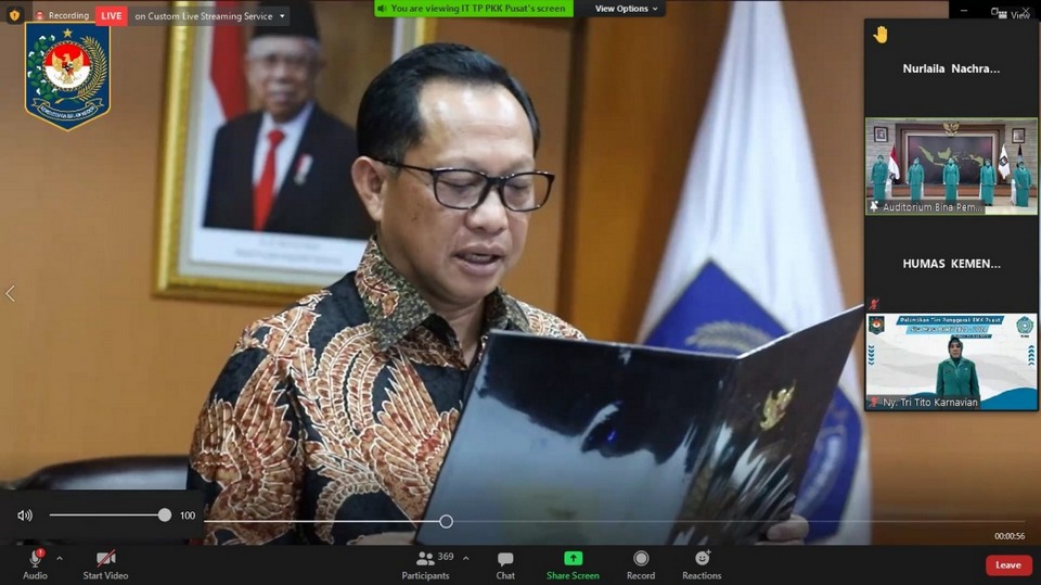 Mendagri Harap TP-PKK Pusat Dapat Menggerakkan Jaringan di Daerah