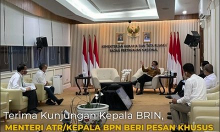 Terima Kunjungan Kepala BRIN, Menteri ATR/Kepala BPN Beri Pesan Khusus