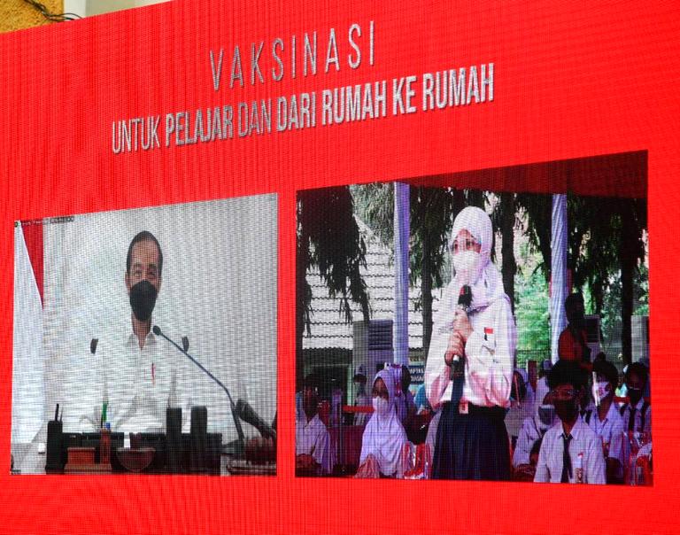 Presiden Jokowi Dorong Vaksinasi untuk Para Pelajar Guna Capai Kekebalan Komunal