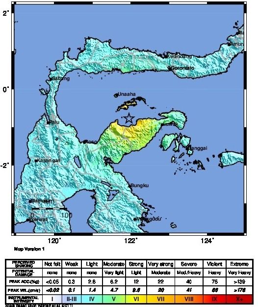 [Update] – Perkembangan Situasi Pascagempa M6,5 Tojo Una Una