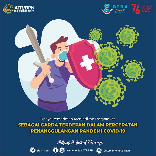 Upaya Pemerintah Menjadikan Masyarakat sebagai Garda Terdepan dalam Percepatan Penanggulangan Pandemi Covid-19