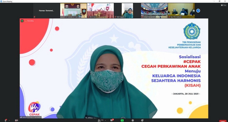 Angka Perkawinan Anak Masih Tinggi, TP-PKK Pusat Bendung dengan Gerakan Cepak