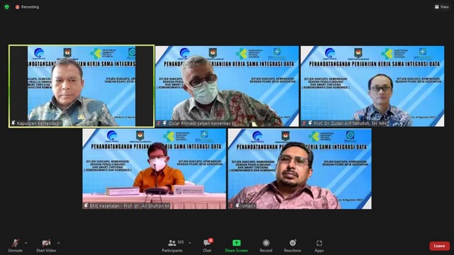 Percepat Vaksinasi, Ditjen Dukcapil Kemendagri Jalin Kerja Sama Integrasikan Data