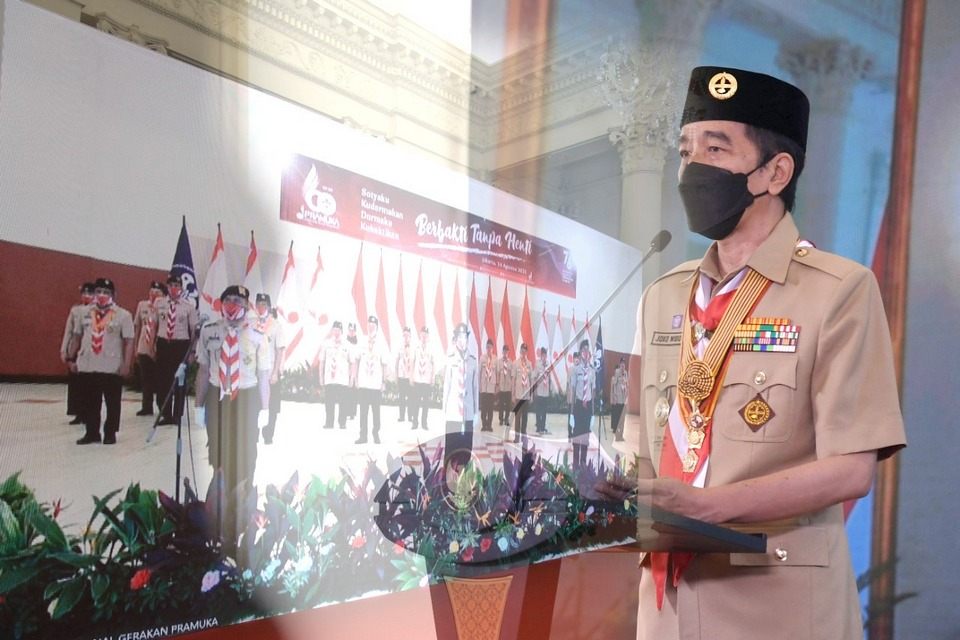Presiden: Pramuka Harus Jadi Pelopor Disiplin Protokol Kesehatan