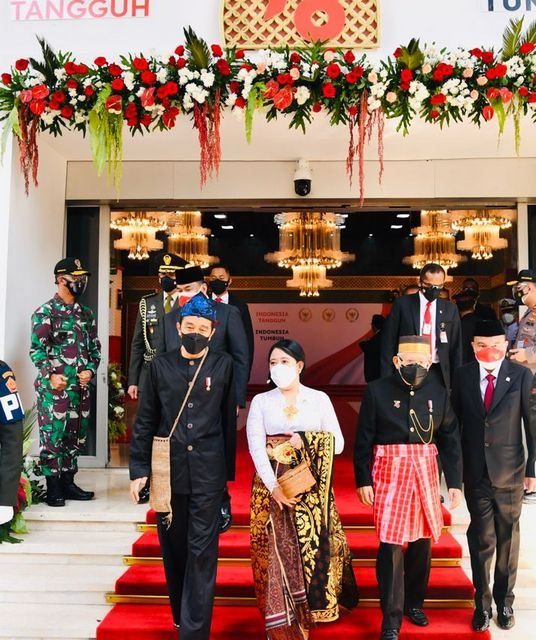 Berbaju Adat Baduy, Presiden Sampaikan Pidato Kenegaraan di Gedung Nusantara