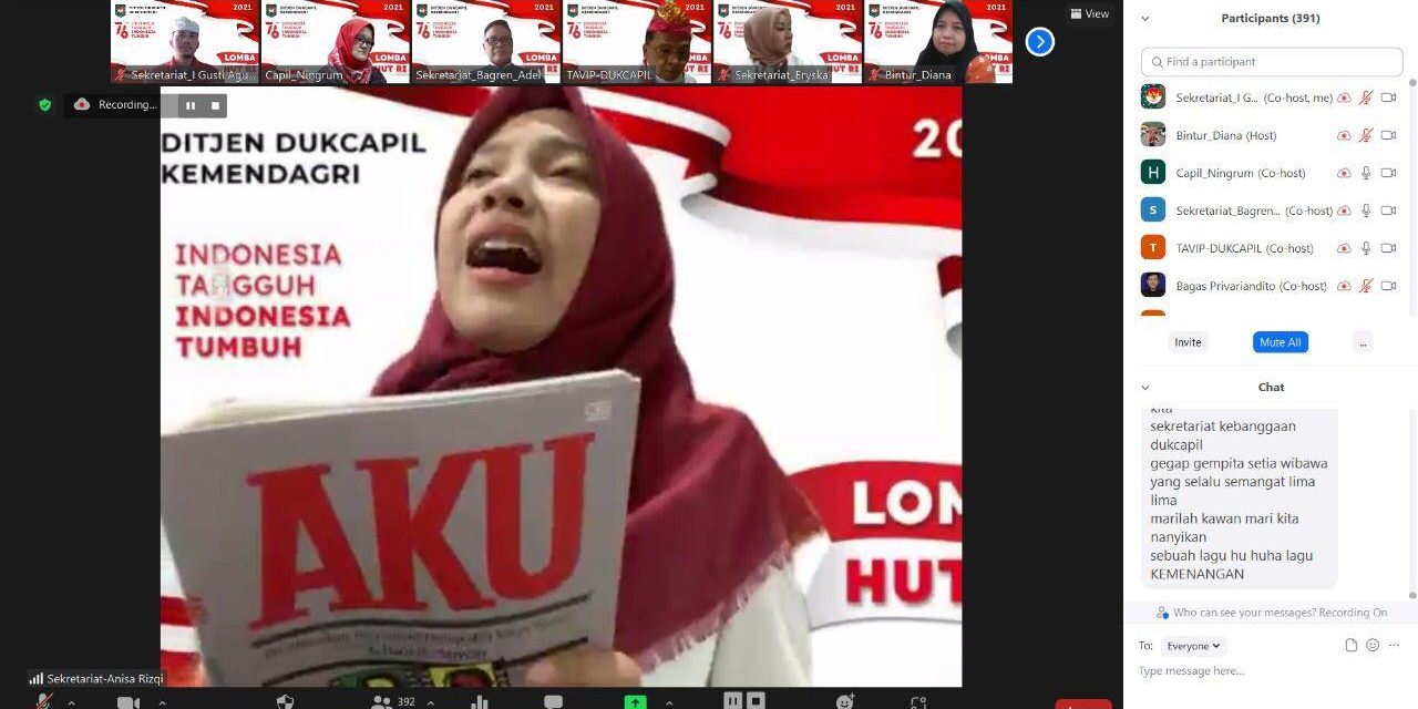 Dukcapil Ajak Masyarakat Merawat Kemerdekaan dengan Kontribusi dan Prestasi Terbaik