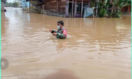 Banjir di Kabupaten Katingan Berangsur Surut
