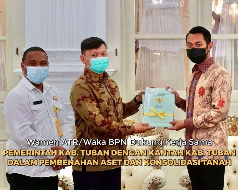 Wamen ATR/Waka BPN Dukung Kerja Sama Pemerintah Kab. Tuban dengan Kantah Kab. Tuban dalam Pembenahan Aset dan Konsolidasi Tanah