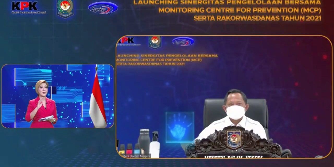 Launching Bersama MCP, Mendagri Juga Beri Penghargaan Sepuluh Provinsi yang Tepat Waktu Tindaklanjuti Pengawasan Itjen Kemendagri
