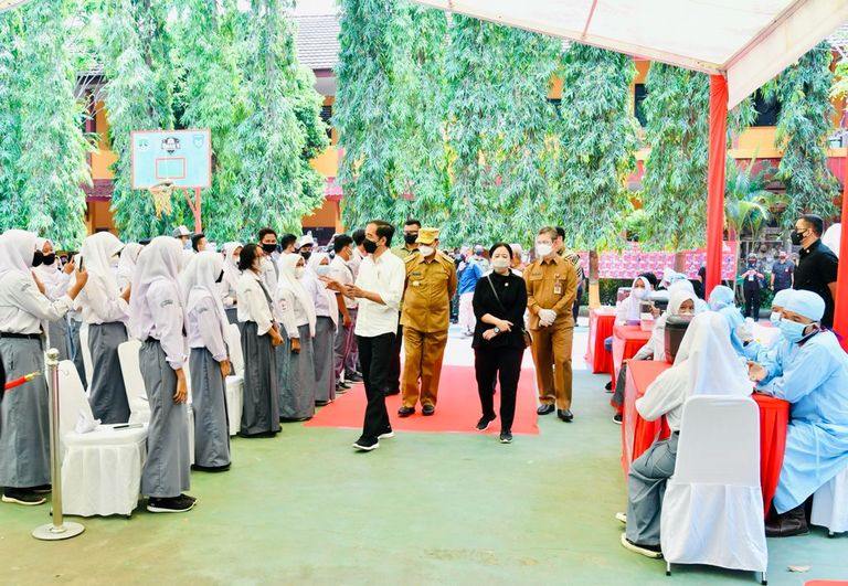 Presiden Apresiasi Kecepatan Vaksinasi di Provinsi Banten