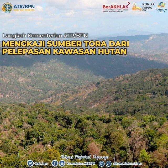 Langkah Kementerian ATR/BPN Mengkaji Sumber TORA dari Pelepasan Kawasan Hutan