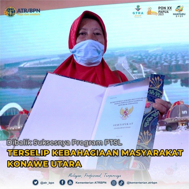Dibalik Suksesnya Program PTSL Terselip Kebahagiaan Masyarakat Konawe Utara