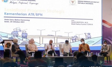 Hadiri Sosialisasi Program Strategis Kementerian ATR/BPN di Kabupaten Karawang, Wakil Ketua Komisi II DPR RI: Kita Ingin Berantas Mafia Tanah