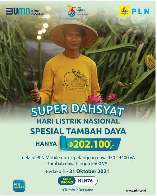 Hari Listrik Nasional ke-76, PLN Luncurkan Promo Super Dasyat Tambah Daya Hanya Rp 202.100