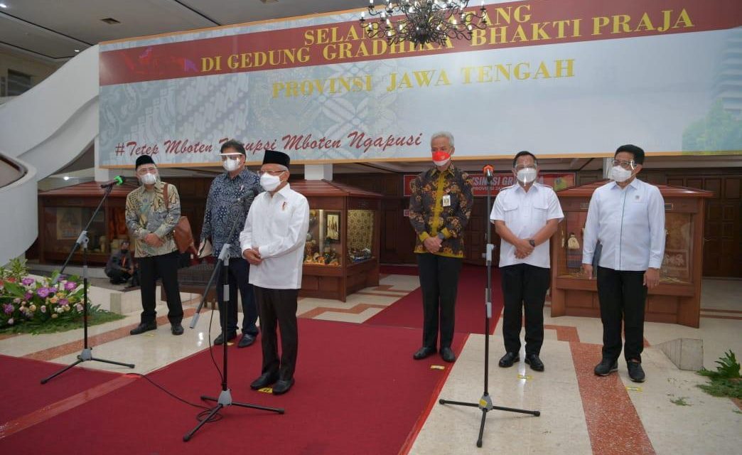 Mendagri Dampingi Wakil Presiden Ma’ruf Amin Kunjungan Kerja ke Semarang