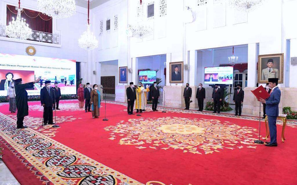 Presiden Jokowi Lantik Dewan Pengarah Badan Riset dan Inovasi Nasional