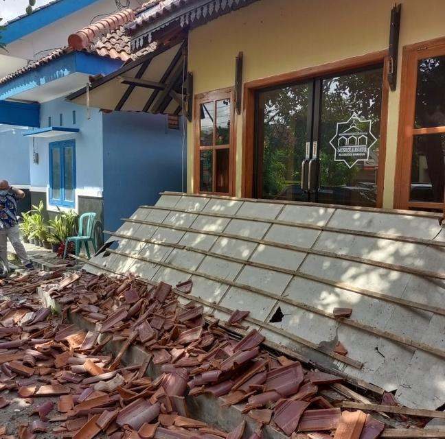 Gempabumi M 5,3 Kabupaten Malang Sebabkan Kerusakan Bangunan di Kabupaten Blitar