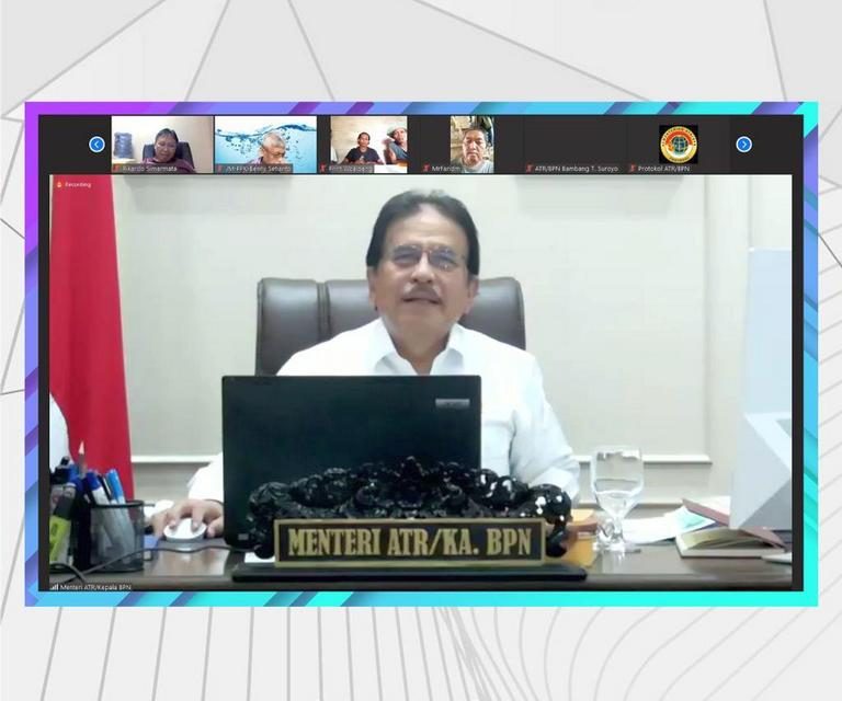 Menteri ATR/Kepala BPN melakukan audiensi dengan Jaringan Masyarakat Peduli Gunung Kendeng