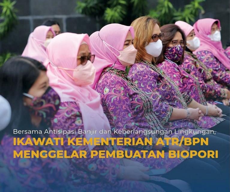 Bersama Antisipasi Banjir dan Keberlangsungan Lingkungan, Ikawati Kementerian ATR/BPN Menggelar Pembuatan Biopori