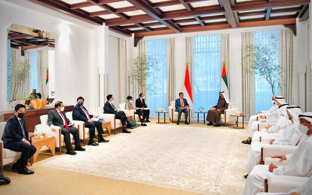 Tiba di Istana Al-Shatie, Presiden Disambut Putra Mahkota Abu Dhabi