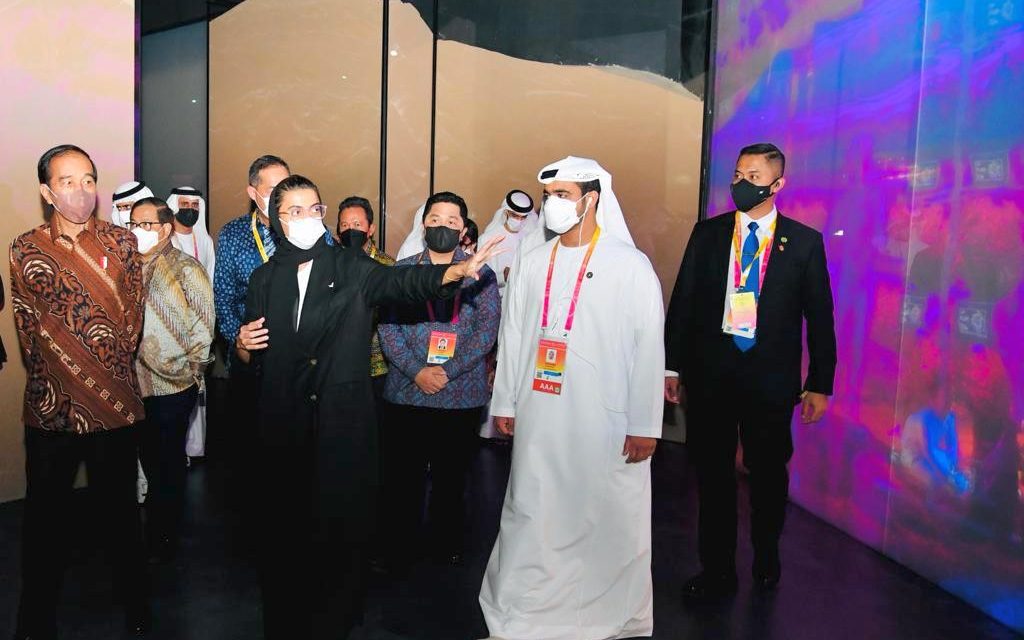 Presiden Jokowi Kunjungi Paviliun Indonesia dan PEA di Dubai Expo