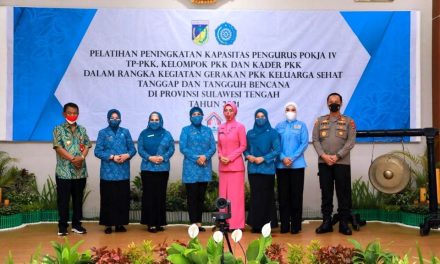 TP PKK Gelar Pelatihan Perkuat Gerakan Keluarga Sehat Tanggap dan Tangguh Bencana di Sulteng