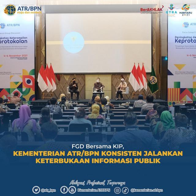 FGD bersama KIP, Kementerian ATR/BPN Konsisten Jalankan Keterbukaan Informasi Publik