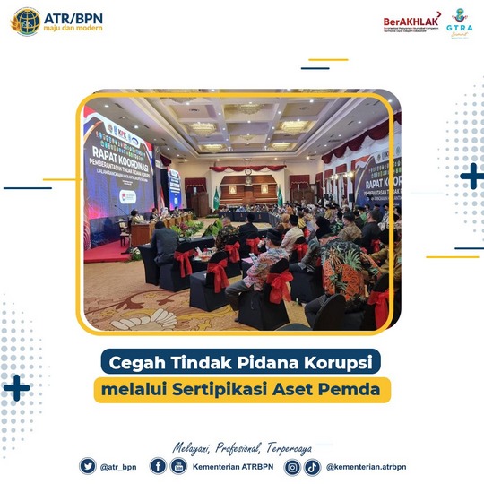 Cegah Tindak Pidana Korupsi melalui Sertipikasi Aset Pemda