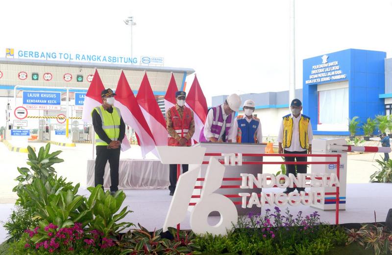 Presiden Jokowi Resmikan Tol Serang-Panimbang Seksi I Ruas Serang-Rangkasbitung