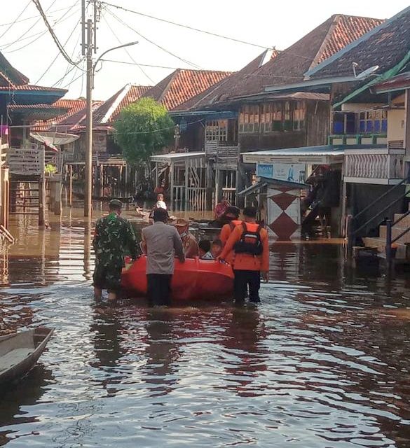 Sungai Batang Hari Leko Meluap, 350 Rumah di Musi Banyuasin Terendam Banjir