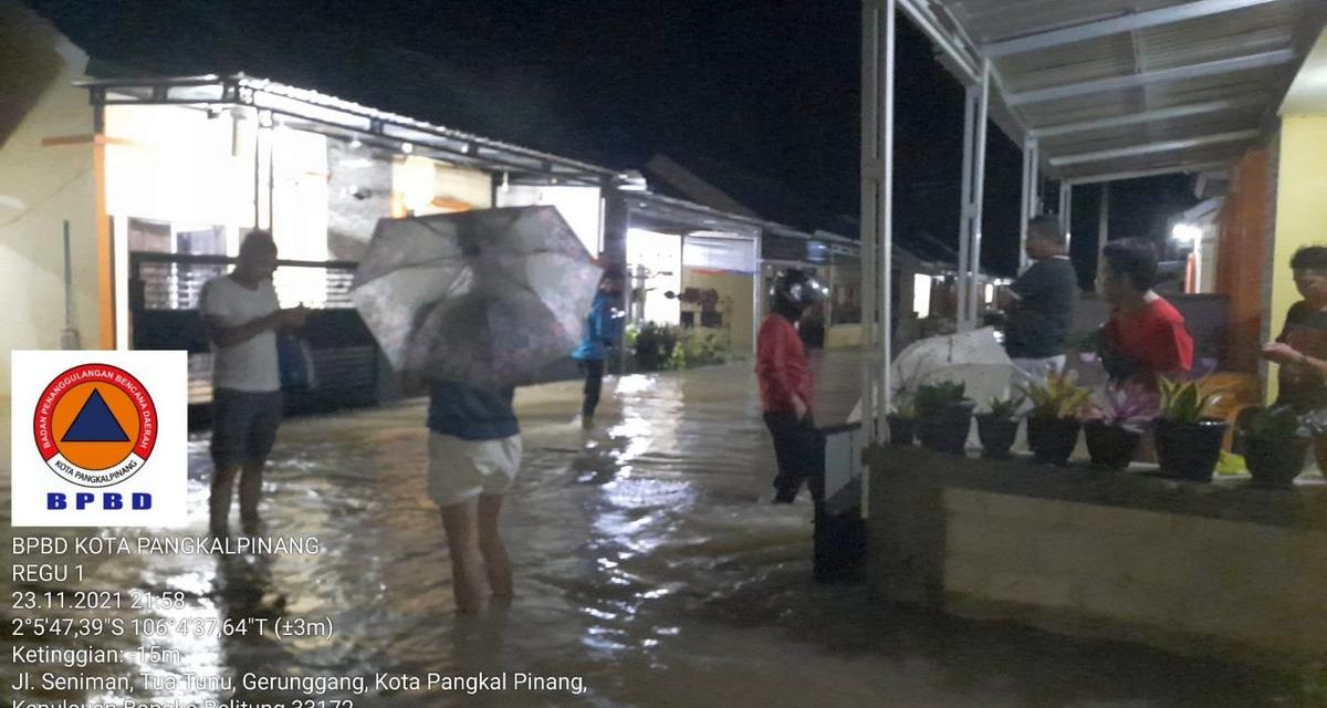 Banjir Kota Pangkal Pinang Belum Surut, Sebanyak 72 Rumah Warga Terendam
