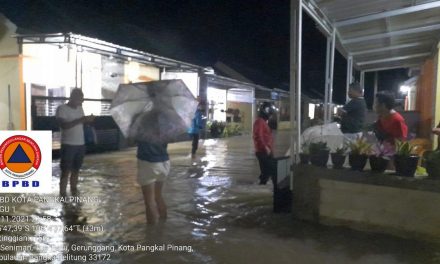 Banjir Kota Pangkal Pinang Belum Surut, Sebanyak 72 Rumah Warga Terendam