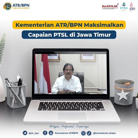 Kementerian ATR/BPN Maksimalkan Capaian PTSL di Jawa Timur