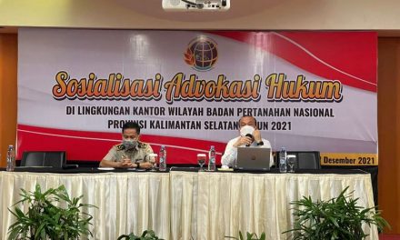 Kakan BPN: Kepala Bagian Advokasi Dokumentasi Hukum Kementerian ATR/BPN beri materi Advokasi Hukum di Kanwil BPN Provinsi KalSel