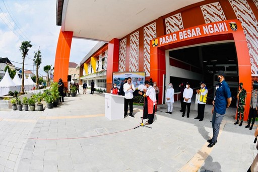 Resmikan Pasar Besar Ngawi, Presiden Berharap Jadi Pengungkit Ekonomi Masyarakat