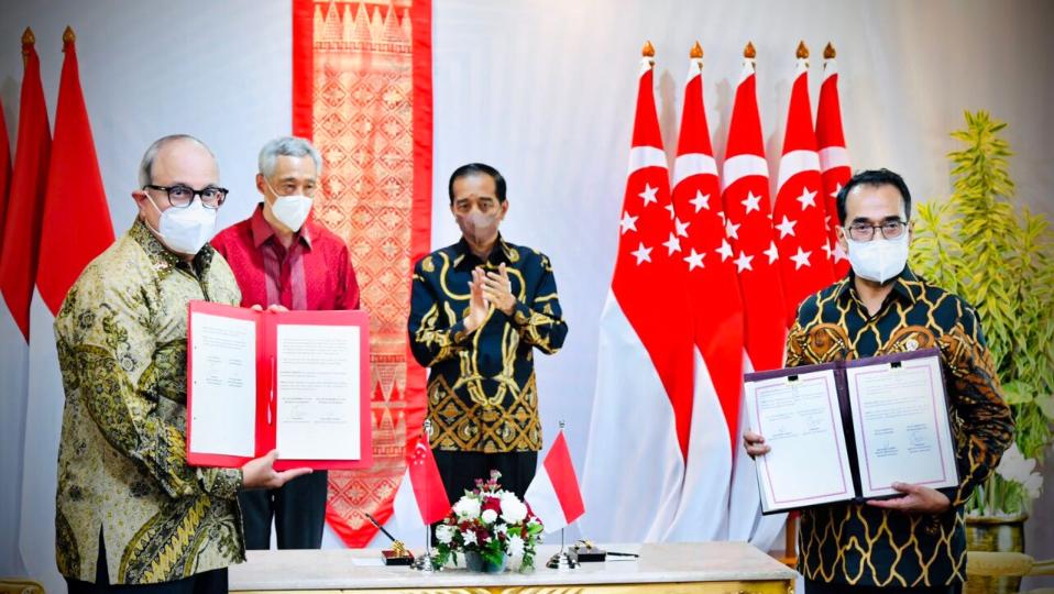 Presiden Jokowi Bahas Upaya Penguatan Kerja Sama Pemulihan Ekonomi dengan PM Singapura