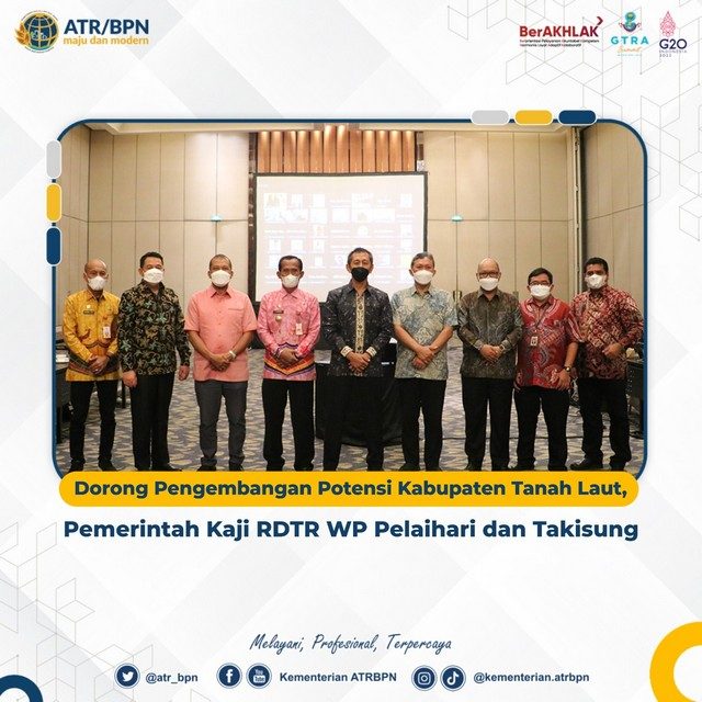 Dorong Pengembangan Potensi Kabupaten Tanah Laut, Pemerintah Kaji RDTR WP Pelaihari dan Takisung