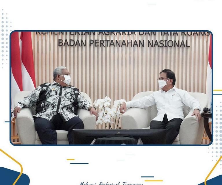 Menteri ATR/Kepala BPN menerima kunjungan Gubernur Provinsi Sulawesi Tenggara dan Bupati Wakatobi