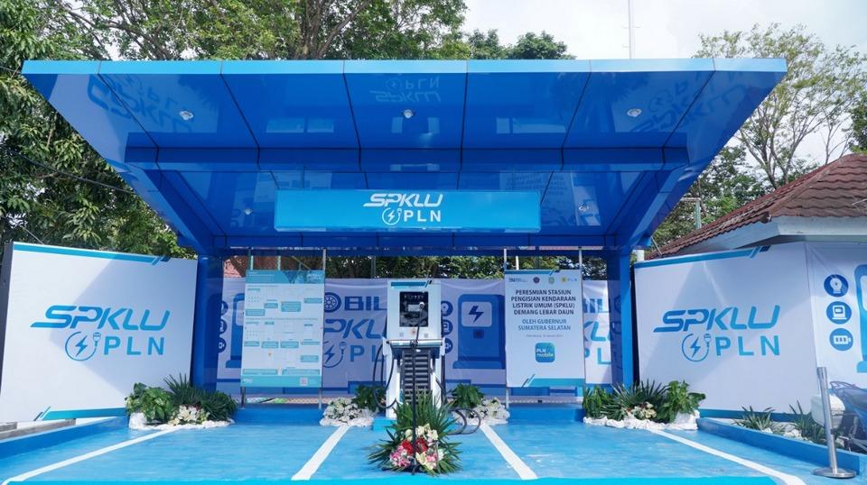 Operasikan SPKLU Kedua di Palembang, PLN Dukung Pemprov Sumsel Wujudkan Program KBLBB